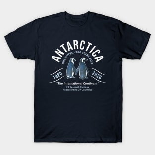 Antarctica Discovered 200 Years Ago Bicentennial with Penguins T-Shirt